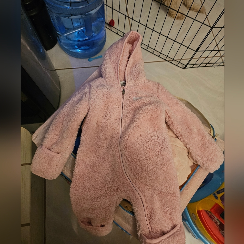 Nike Soft Pink Kids One Piece Footie